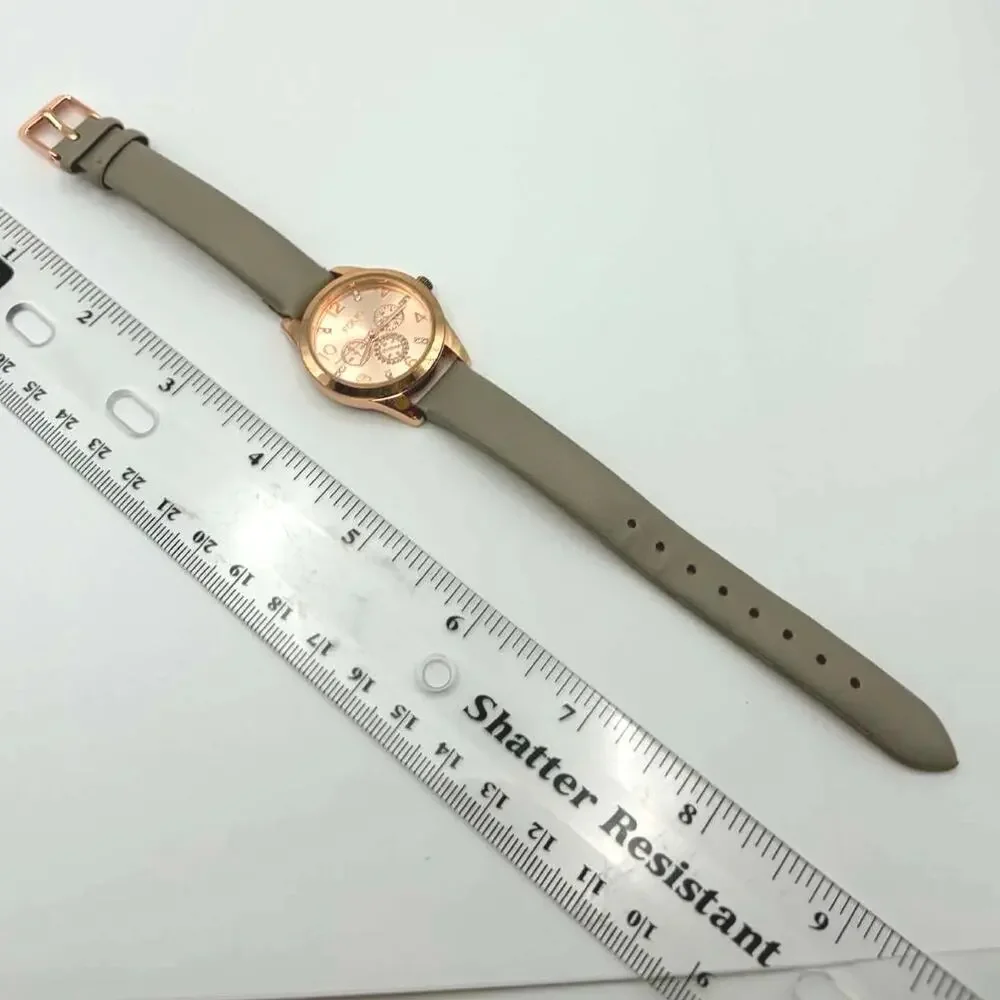 Rose Gold & Gray Folio Watch